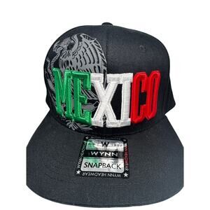 Wynn Headwear “MEXICO” Snapback Hat – Tricolor 3D Embroidery & Eagle Underbill